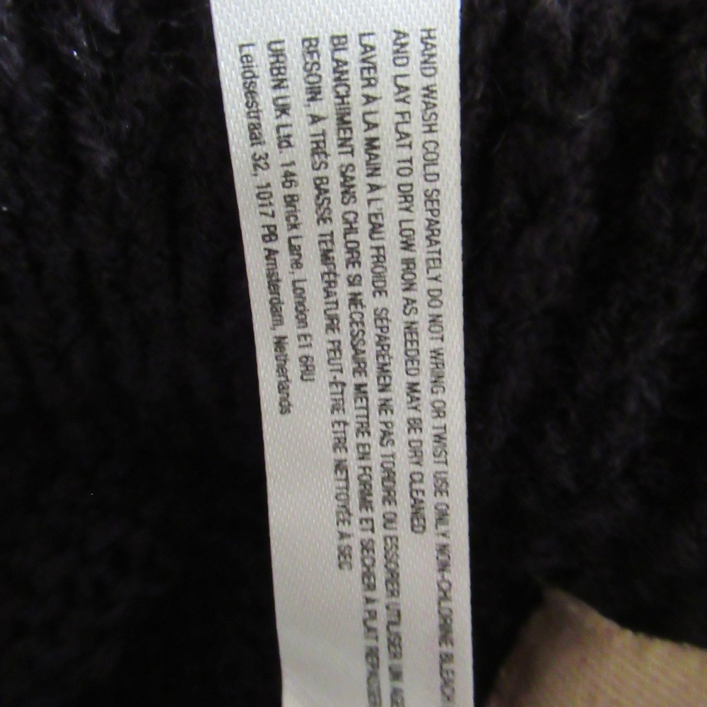 New Free People Free-Est Knit Pants XL Black Flare Bell Bottom OB2341127 - Picture 10 of 11
